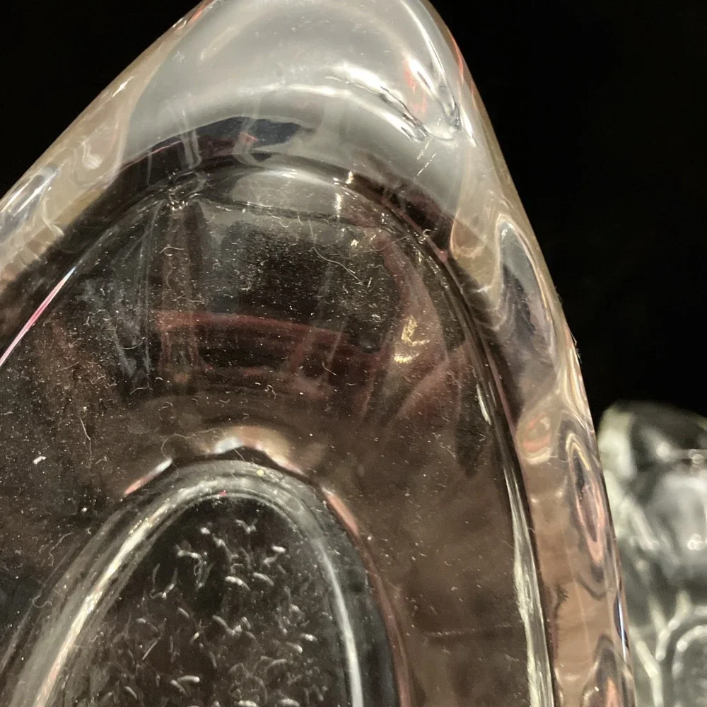 Unmarked clear glass